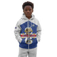 Personalized Afro Cape Verde Football Kid Hoodie 2026 Tubaroes Azuis First-ever World Cup - African Pride