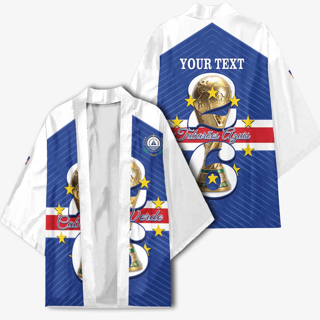 Personalized Cape Verde Football Kimono 2026 Tubaroes Azuis First-ever World Cup