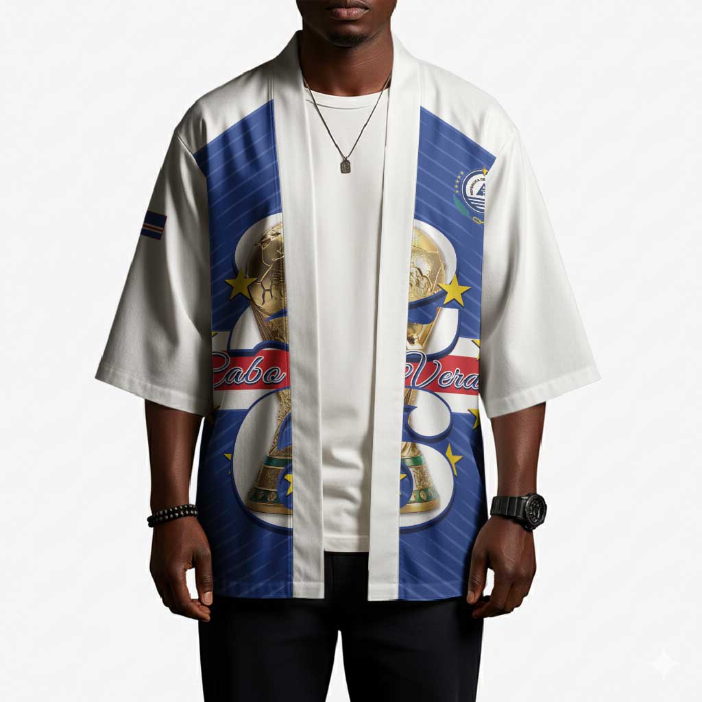 Personalized Cape Verde Football Kimono 2026 Tubaroes Azuis First-ever World Cup