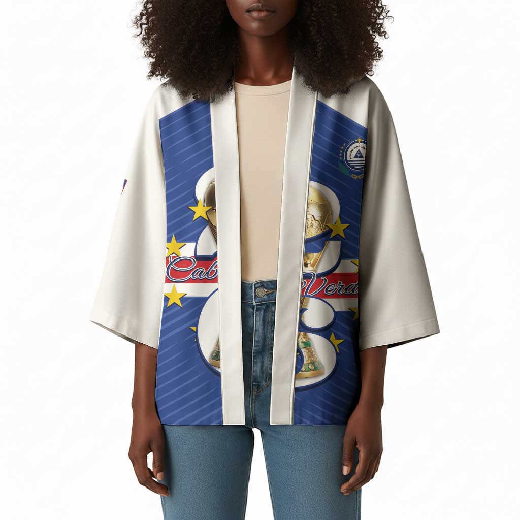 Personalized Cape Verde Football Kimono 2026 Tubaroes Azuis First-ever World Cup
