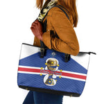 Afro Cape Verde Football Leather Tote Bag 2026 Tubaroes Azuis First-ever World Cup - African Pride