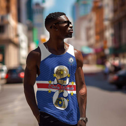 Personalized Afro Cape Verde Football Men Tank Top 2026 Tubaroes Azuis First-ever World Cup - African Pride