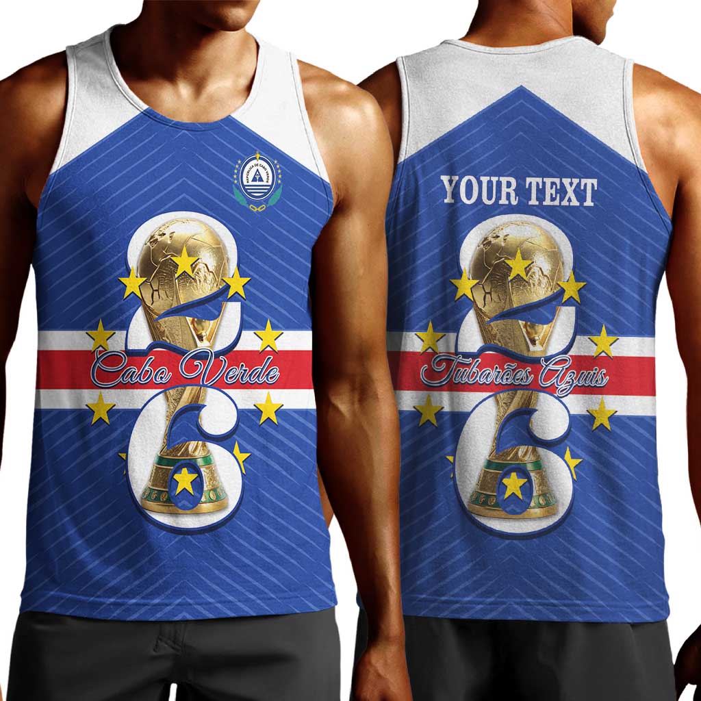 Personalized Afro Cape Verde Football Men Tank Top 2026 Tubaroes Azuis First-ever World Cup - African Pride