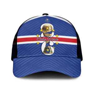 Afro Cape Verde Football Mesh Trucker Cap 2026 Tubaroes Azuis First-ever World Cup - African Pride
