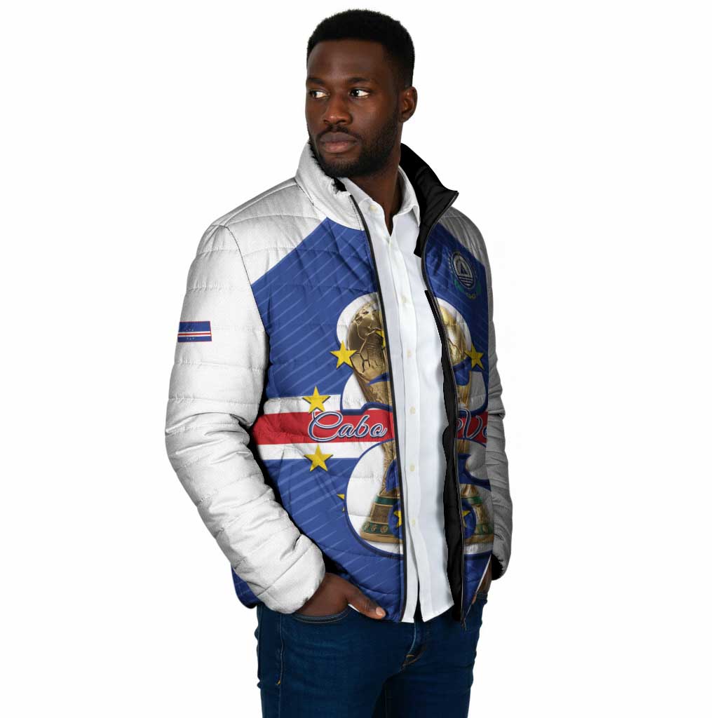 Personalized Cape Verde Football Padded Jacket 2026 Tubaroes Azuis First-ever World Cup