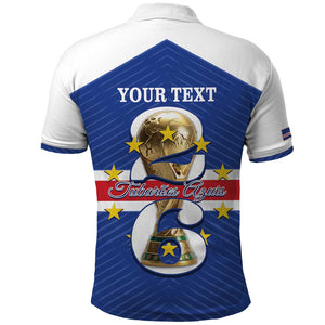 Personalized Afro Cape Verde Football Polo Shirt 2026 Tubaroes Azuis First-ever World Cup - African Pride