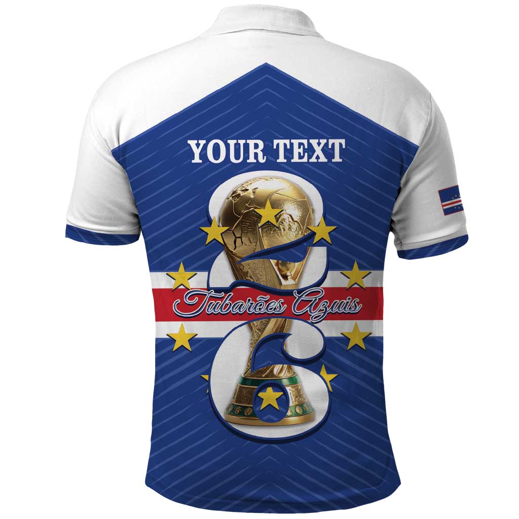 Personalized Afro Cape Verde Football Polo Shirt 2026 Tubaroes Azuis First-ever World Cup LT14