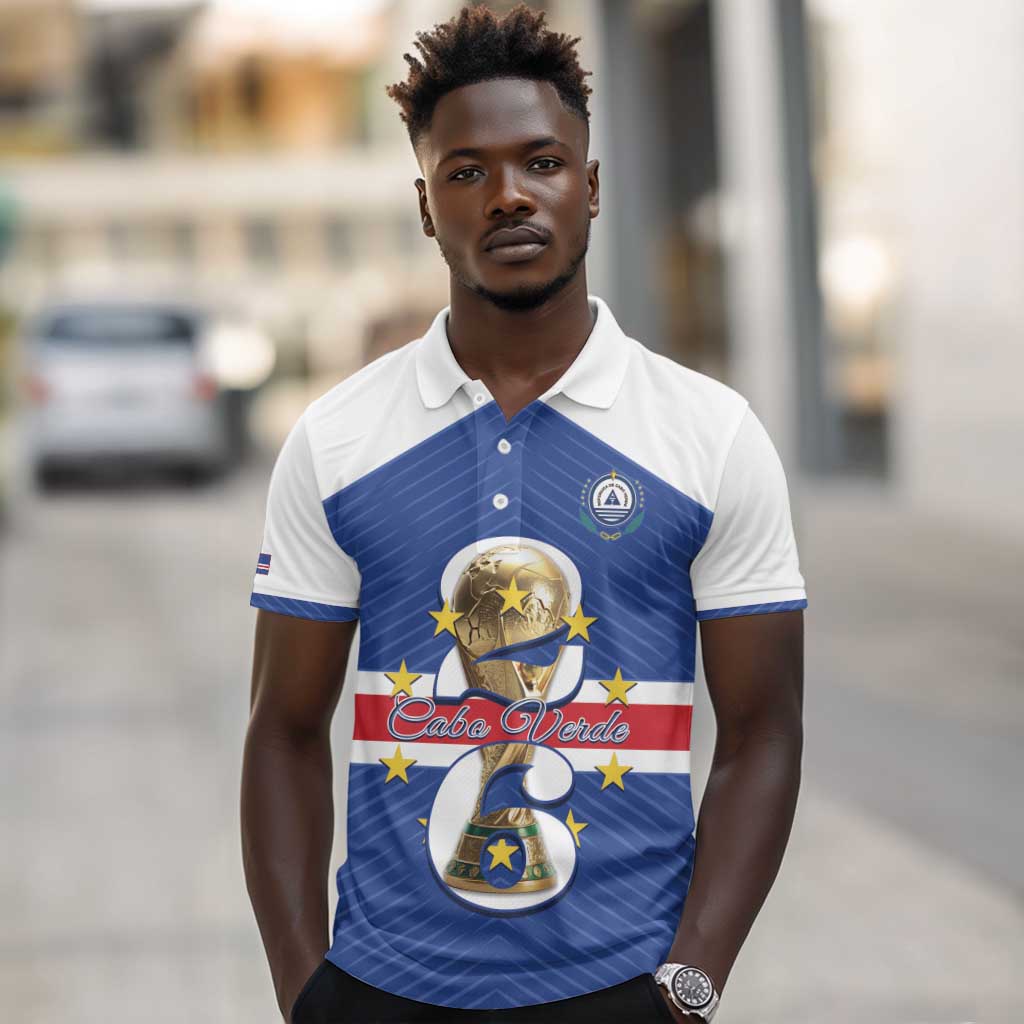 Personalized Afro Cape Verde Football Polo Shirt 2026 Tubaroes Azuis First-ever World Cup - African Pride