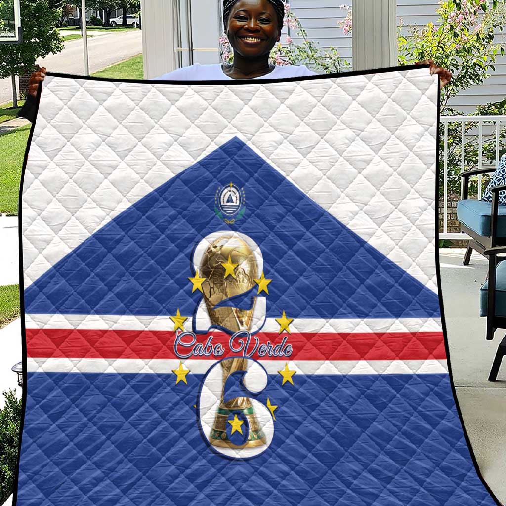 Afro Cape Verde Football Quilt 2026 Tubaroes Azuis First-ever World Cup - African Pride
