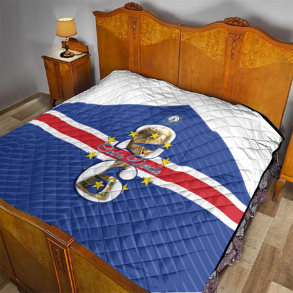 Afro Cape Verde Football Quilt 2026 Tubaroes Azuis First-ever World Cup - African Pride
