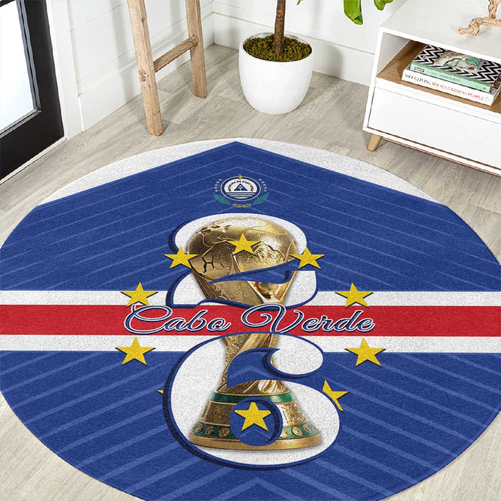 Afro Cape Verde Football Round Carpet 2026 Tubaroes Azuis First-ever World Cup - African Pride