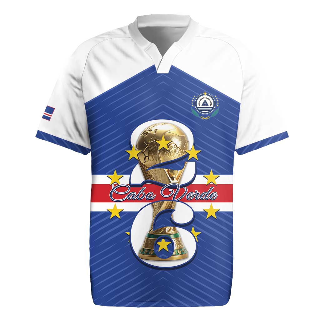 Personalized Afro Cape Verde Football Rugby Jersey 2026 Tubaroes Azuis First-ever World Cup LT14