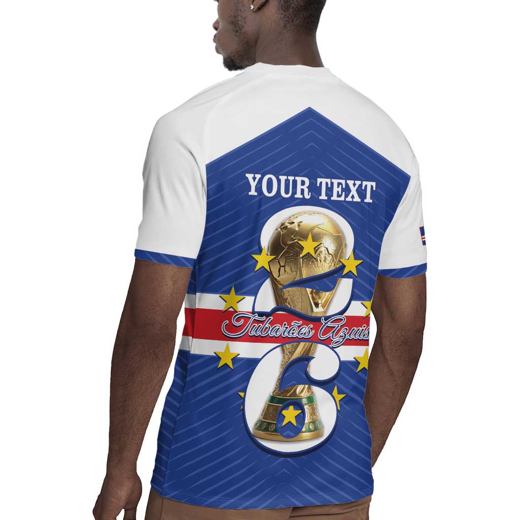 Personalized Afro Cape Verde Football Rugby Jersey 2026 Tubaroes Azuis First-ever World Cup LT14