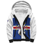Personalized Afro Cape Verde Football Sherpa Hoodie 2026 Tubaroes Azuis First-ever World Cup - African Pride