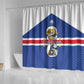 Afro Cape Verde Football Shower Curtain 2026 Tubaroes Azuis First-ever World Cup - African Pride