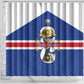 Afro Cape Verde Football Shower Curtain 2026 Tubaroes Azuis First-ever World Cup - African Pride
