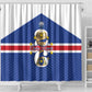 Afro Cape Verde Football Shower Curtain 2026 Tubaroes Azuis First-ever World Cup - African Pride