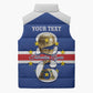 Personalized Cape Verde Football Sleeveless Puffer Jacket 2026 Tubaroes Azuis First-ever World Cup