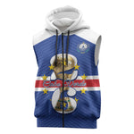 Personalized Afro Cape Verde Football Sleeveless Zip Hoodie 2026 Tubaroes Azuis First-ever World Cup - African Pride
