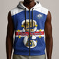 Personalized Afro Cape Verde Football Sleeveless Zip Hoodie 2026 Tubaroes Azuis First-ever World Cup - African Pride