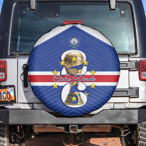 Afro Cape Verde Football Spare Tire Cover 2026 Tubaroes Azuis First-ever World Cup - African Pride