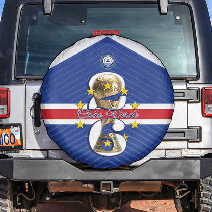 Afro Cape Verde Football Spare Tire Cover 2026 Tubaroes Azuis First-ever World Cup - African Pride