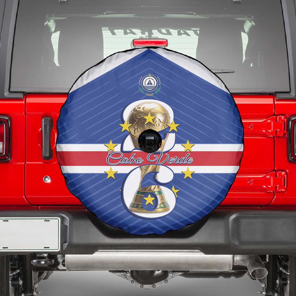Afro Cape Verde Football Spare Tire Cover 2026 Tubaroes Azuis First-ever World Cup - African Pride