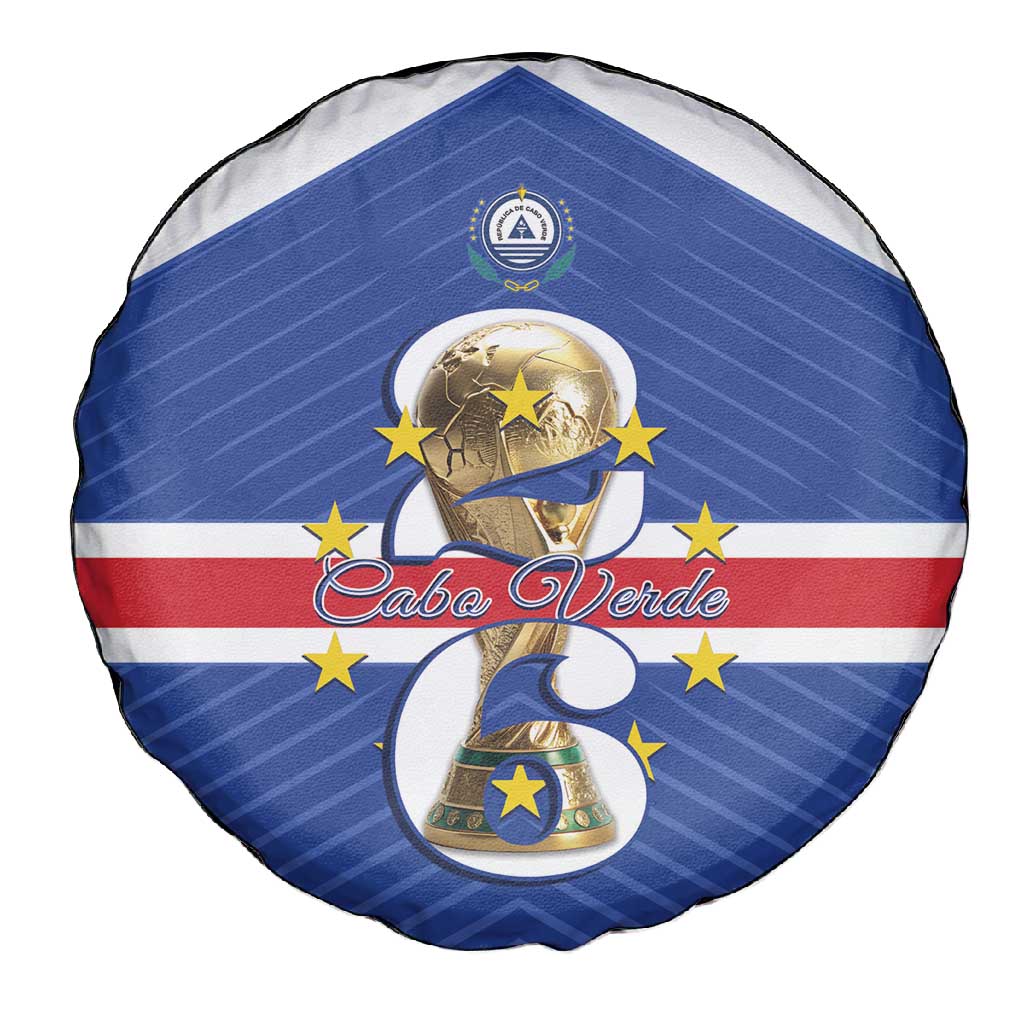 Afro Cape Verde Football Spare Tire Cover 2026 Tubaroes Azuis First-ever World Cup - African Pride
