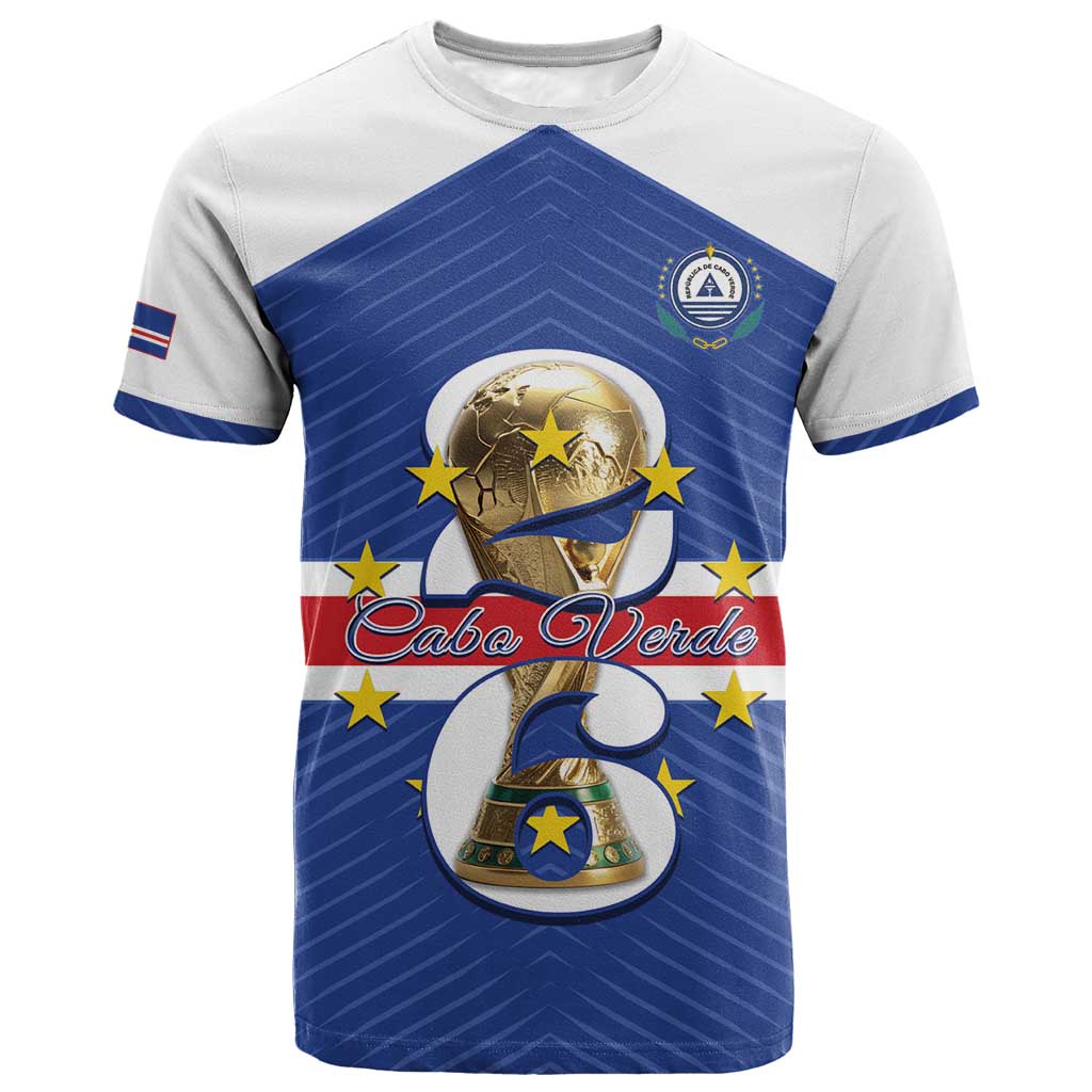 Personalized Afro Cape Verde Football T shirt 2026 Tubaroes Azuis First-ever World Cup LT14
