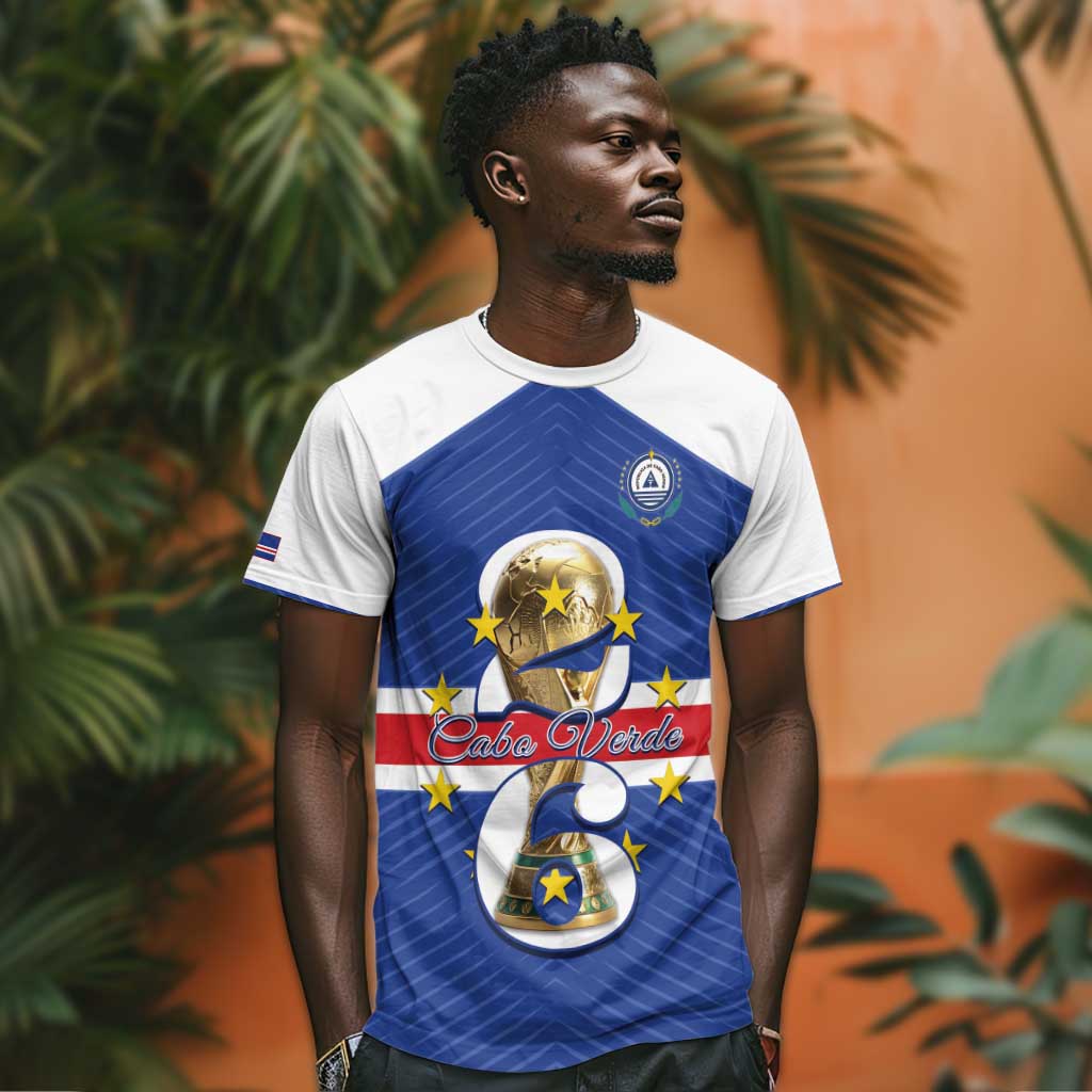 Personalized Afro Cape Verde Football T shirt 2026 Tubaroes Azuis First-ever World Cup - African Pride
