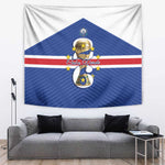 Afro Cape Verde Football Tapestry 2026 Tubaroes Azuis First-ever World Cup - African Pride