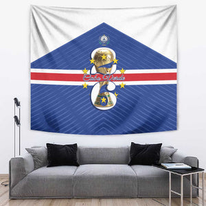 Afro Cape Verde Football Tapestry 2026 Tubaroes Azuis First-ever World Cup - African Pride