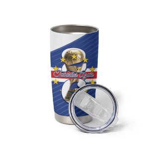 Personalized Afro Cape Verde Football Tumbler Cup 2026 Tubaroes Azuis First-ever World Cup - African Pride