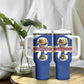 Personalized Afro Cape Verde Football Tumbler With Handle 2026 Tubaroes Azuis First-ever World Cup - African Pride