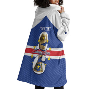 Personalized Afro Cape Verde Football Wearable Blanket Hoodie 2026 Tubaroes Azuis First-ever World Cup - African Pride