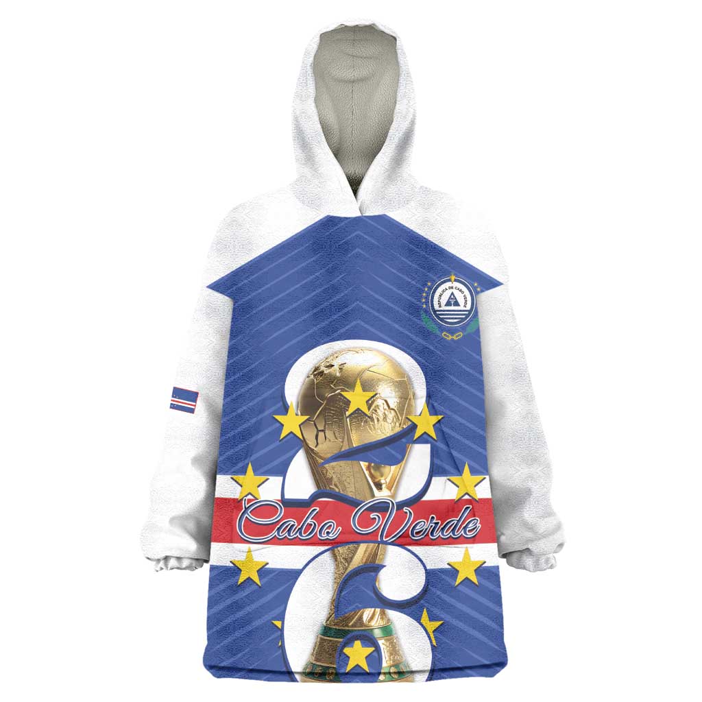 Personalized Afro Cape Verde Football Wearable Blanket Hoodie 2026 Tubaroes Azuis First-ever World Cup - African Pride