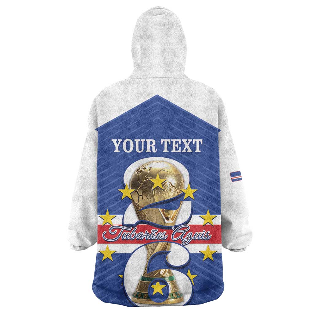 Personalized Afro Cape Verde Football Wearable Blanket Hoodie 2026 Tubaroes Azuis First-ever World Cup - African Pride