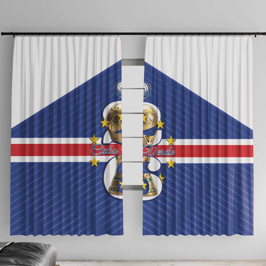 Afro Cape Verde Football Window Curtain 2026 Tubaroes Azuis First-ever World Cup - African Pride