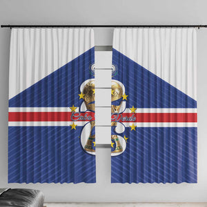 Afro Cape Verde Football Window Curtain 2026 Tubaroes Azuis First-ever World Cup - African Pride