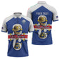 Personalized Cape Verde Football Zipper Polo Shirt 2026 Tubaroes Azuis First-ever World Cup
