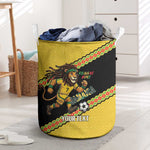 Jamaica 2026 Football Custom Laundry Basket Go Reggae Boyz Rasta Lion Sporty