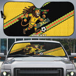 Jamaica 2026 Football Custom Auto Sun Shade Go Reggae Boyz Rasta Lion Sporty