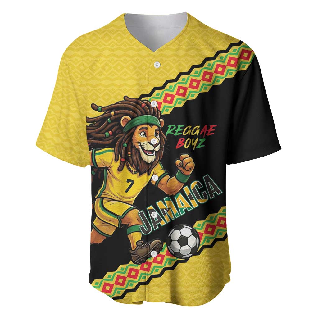 Jamaica 2026 Football Custom Baseball Jersey Go Reggae Boyz Rasta Lion Sporty
