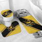 Jamaica 2026 Football Custom Bathroom Set Go Reggae Boyz Rasta Lion Sporty