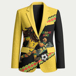 Jamaica 2026 Football Custom Blazer Go Reggae Boyz Rasta Lion Sporty