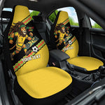 Jamaica 2026 Football Custom Car Seat Cover Go Reggae Boyz Rasta Lion Sporty