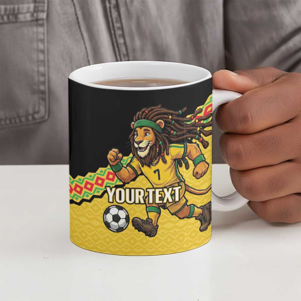 Jamaica 2026 Football Custom Ceramic Mug Go Reggae Boyz Rasta Lion Sporty