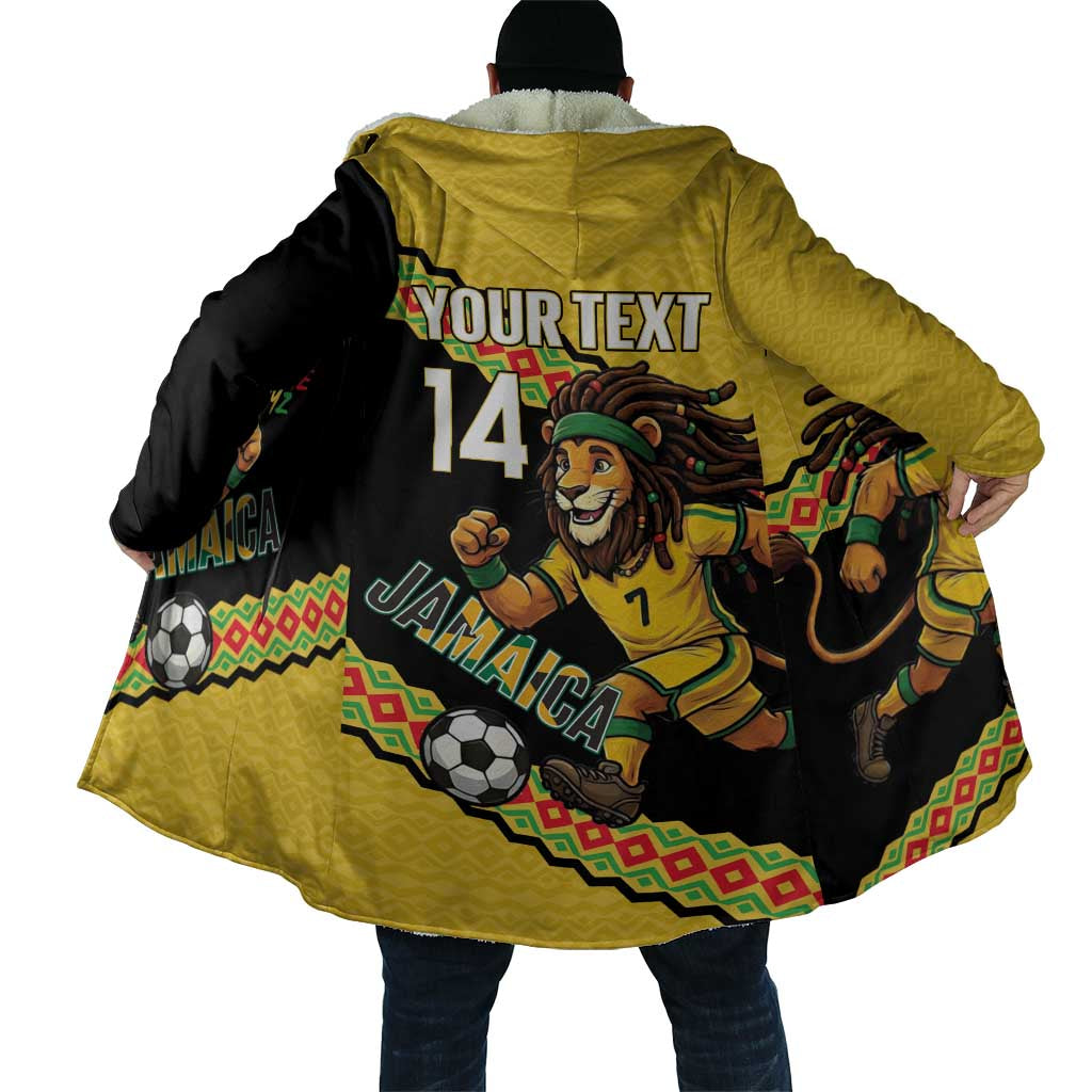 Jamaica 2026 Football Custom Cloak Go Reggae Boyz Rasta Lion Sporty