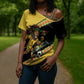 Jamaica 2026 Football Custom Cross Shoulder Shirt Go Reggae Boyz Rasta Lion Sporty