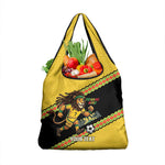 Jamaica 2026 Football Custom Grocery Bag Go Reggae Boyz Rasta Lion Sporty